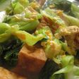青梗菜と厚揚げの卵とじ