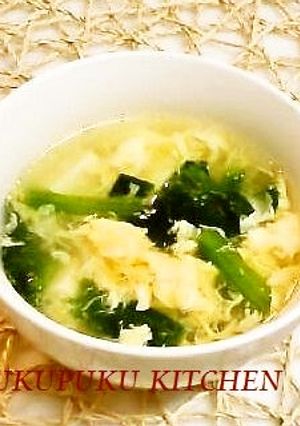 豆腐と卵のふんわりとろみスープ（中華風）-レシピのメイン写真