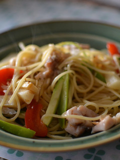 なんでも野菜と鶏肉の和風パスタ-レシピのメイン写真