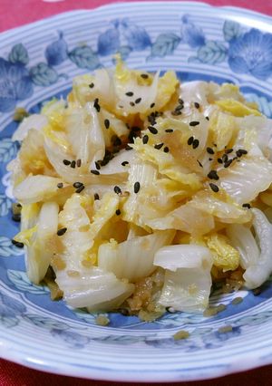 白菜のお浸し　甘酢しょうが風味-レシピのメイン写真
