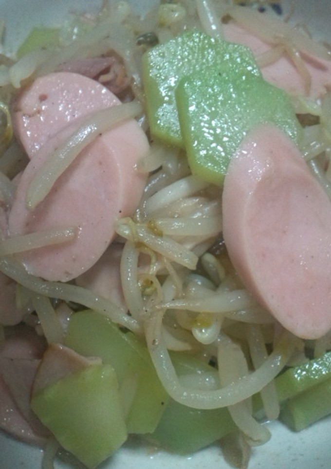野菜炒めINお魚のソーセージ-レシピのメイン写真