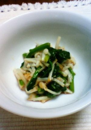 ほうれん草とえのきのおひたし-レシピのメイン写真