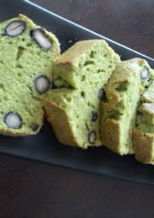 おせちの黒豆で抹茶パウンドケーキ♪-レシピのメイン写真