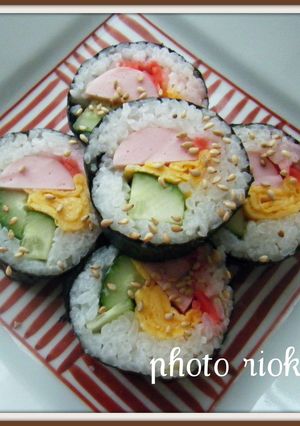 ＊魚肉ソーセージでかんたん海苔巻＊-レシピのメイン写真