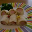 おさかなソーセージでくるくるロールサンド