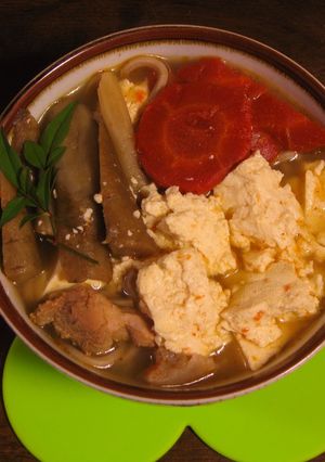 煮物の残りでヘルシーダイエットそば♪-レシピのメイン写真