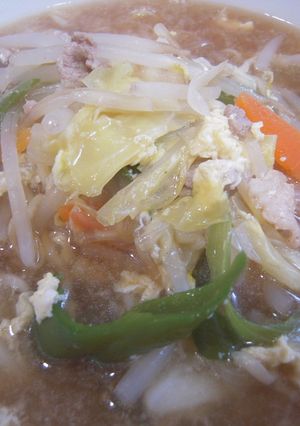 ふわふわ卵と野菜タップリ中華そば-レシピのメイン写真