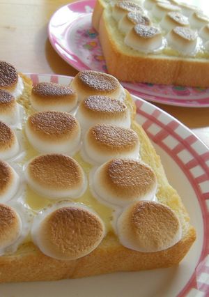 マシュマロとチーズ☆サクとろトースト♪-レシピのメイン写真