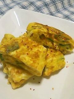 お弁当に ねぎ入り玉子焼き-レシピのメイン写真