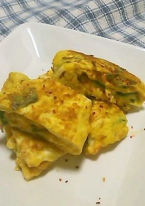 お弁当に ねぎ入り玉子焼き-レシピのメイン写真