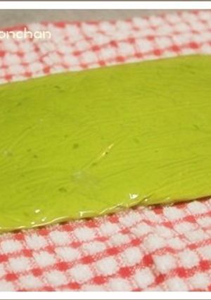 抹茶ラテ折り込みシート-レシピのメイン写真