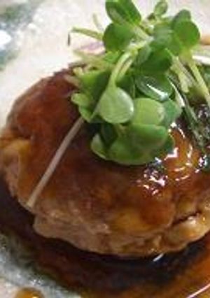 レンコンさくさく和風ハンバーグ-レシピのメイン写真