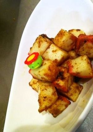 簡単材料３つ！余ったおせちでカレー蒲鉾★-レシピのメイン写真