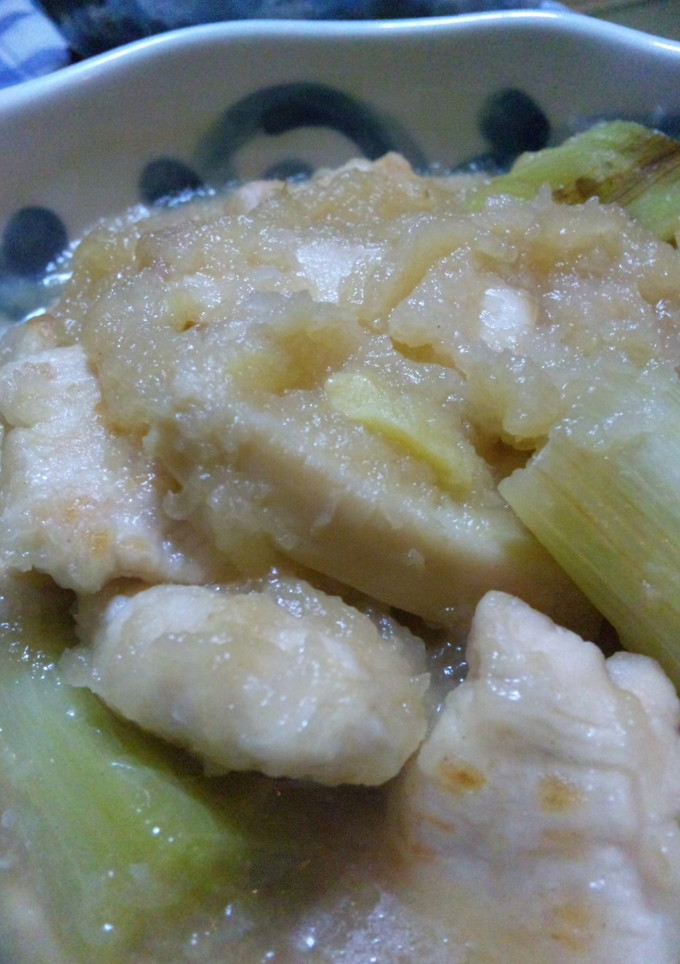 鶏ささ身とエリンギとネギのおろし煮☆-レシピのメイン写真