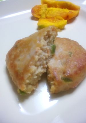 卵不使用＊鶏と豆腐のふっくらハンバーグ-レシピのメイン写真