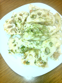 れんこん青海苔チーズ焼き-レシピのメイン写真
