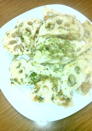 れんこん青海苔チーズ焼き-レシピのメイン写真