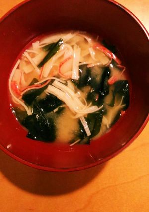 カニカマ入りお味噌汁☆-レシピのメイン写真