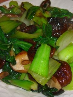 青梗菜と干し椎茸の炒め物(香菇油菜)-レシピのメイン写真