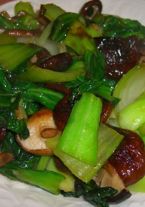 青梗菜と干し椎茸の炒め物（香菇油菜）-レシピのメイン写真