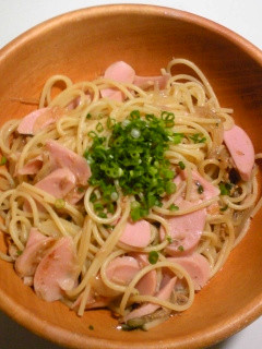 お魚ソーセージのゆず胡椒パスタ-レシピのメイン写真