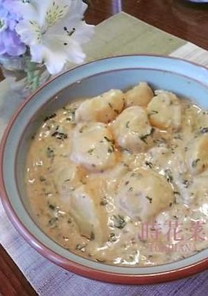 ジャガ芋の食べるラー油豆乳煮込み-レシピのメイン写真