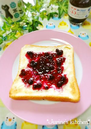 ♡ベリークリームチーズトースト♡-レシピのメイン写真
