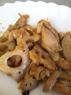 鶏肉とレンコンのオイスターソース炒め-レシピのメイン写真