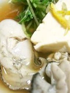 湯豆腐で牡蠣しゃぶ-レシピのメイン写真