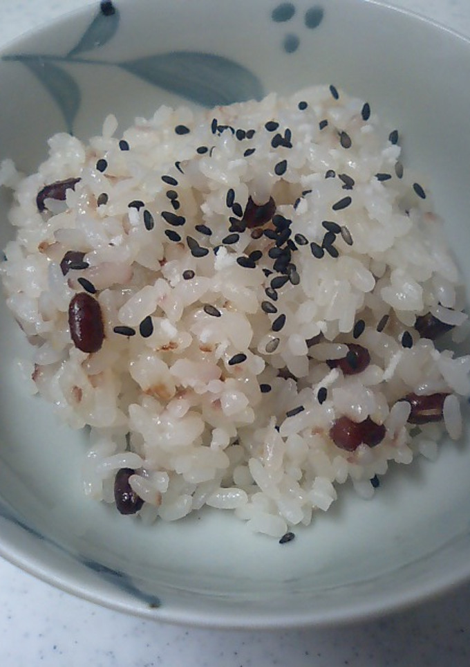 炊飯器で小豆おこわ　超簡単節約赤飯？-レシピのメイン写真