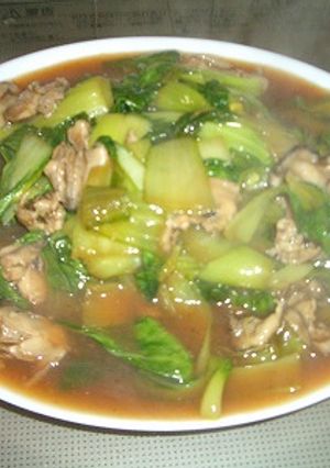 クック簡単・牡蛎と青梗菜のあんかけ-レシピのメイン写真