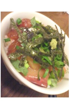 割引シールの刺身で☆づけ丼☆夜食部-レシピのメイン写真
