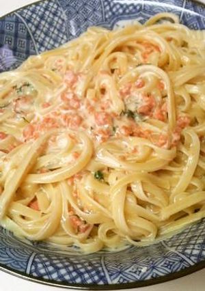 鮭とディルのCheezyクリームパスタ♪-レシピのメイン写真