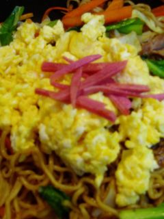 ヘルシー!小松菜入り焼きそば-レシピのメイン写真