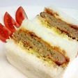 揚げずにオーブンで「メンチカツサンド」♪