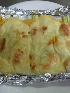 葱の焼肉のたれ+マヨ+チーズ焼き-レシピのメイン写真