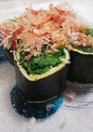 ほうれんそうと卵の海苔巻き-レシピのメイン写真