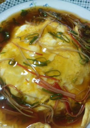 余った雑炊で☆簡単!天津飯-レシピのメイン写真
