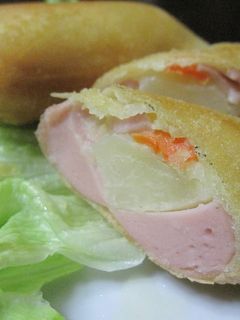 おさかなソーセージとポテトサラダの春巻き-レシピのメイン写真
