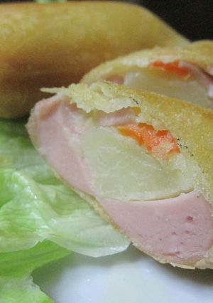 おさかなソーセージとポテトサラダの春巻き-レシピのメイン写真