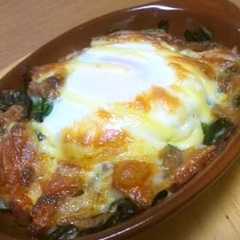 รูปของ ほうれん草チーズ～ポパイ焼き～