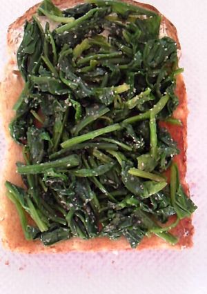 朝食に☆ほうれん草トースト-レシピのメイン写真