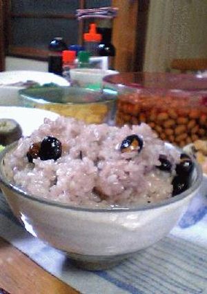 手間要らず！黒豆のお赤飯♪-レシピのメイン写真