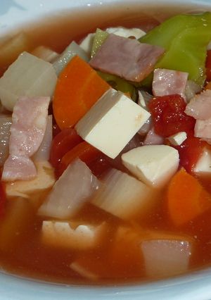 あっさり和風ミネストローネ-レシピのメイン写真