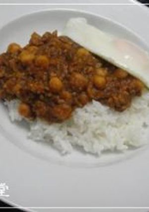FP使用で45分☆ひよこ豆と挽肉のカレー-レシピのメイン写真