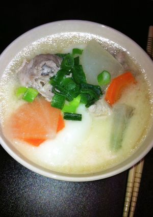 九州風☆白味噌で豚汁餅-レシピのメイン写真