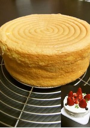 ５号　スポンジケーキ-レシピのメイン写真