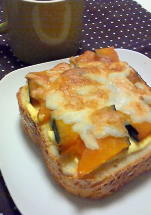 かぼちゃの煮物で♪　マヨチートースト＊-レシピのメイン写真