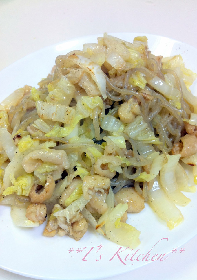 きれいにダイエット☆白菜と蒟蒻の鶏皮炒め-レシピのメイン写真