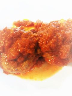 基本の完熟トマトソースで煮込みハンバーグ-レシピのメイン写真